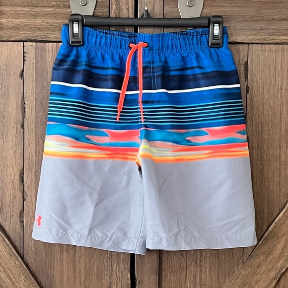 Under Armour Serenity View Board Swim Shorts Midnight Navy Size YLG NWT - Picture 4 of 12